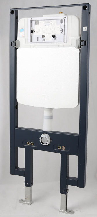 EAGO PWG380-BM Black Matte Dual Flush Wall Mounted Toilet Tank Carrier for WD101, WD332, WD333, Metal