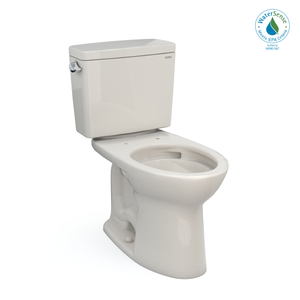 Alternate Image for TOTO Drake Two-Piece Elongated 1.28 GPF TORNADO FLUSH Toilet with CEFIONTECT, Sedona Beige, Vitreous China, CST776CEG#12