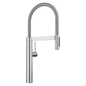 Alternate Image for Blanco Culina II Semi-Pro Pull-Down Dual-Spray Kitchen Faucet, PVD Steel, 1.5 GPM, Brass, 527472
