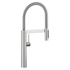 Blanco Culina II Semi-Pro Pull-Down Dual-Spray Kitchen Faucet, PVD Steel, 1.5 GPM, Brass, 527472