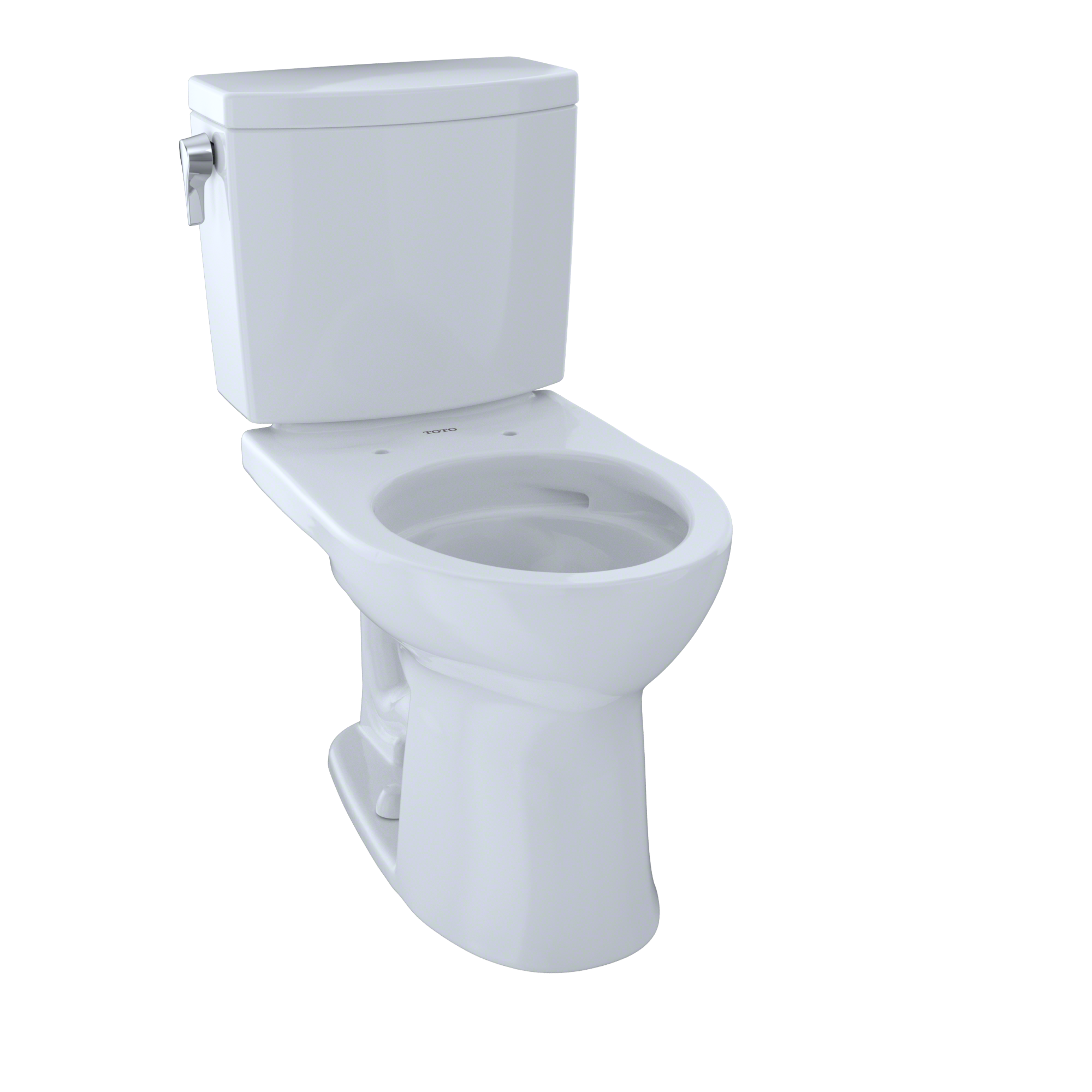 TOTO Drake II 1G Two-Piece Round 1.0 GPF Universal Height Toilet with CEFIONTECT, Cotton White, Vitreous China, CST453CUFG#01