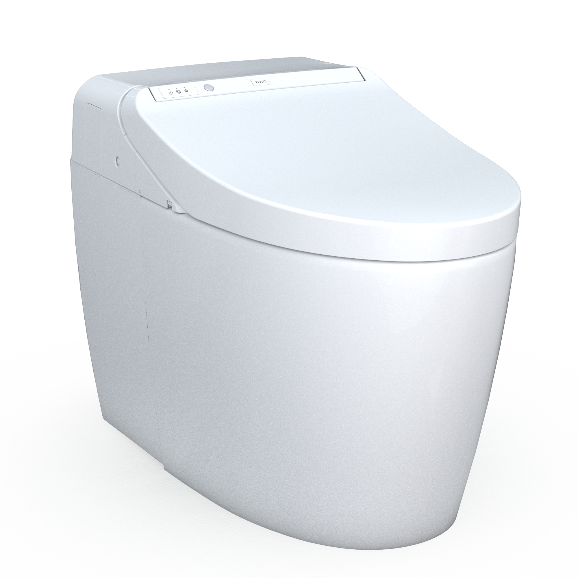 TOTO WASHLET G450 1.0 or 0.8 GPF Smart Toilet with Integrated Bidet Seat and CEFIONTECT, Cotton White, Vitreous China|Plastic, MS922CUMFG#01