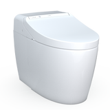 TOTO WASHLET G450 1.0 or 0.8 GPF Smart Toilet with Integrated Bidet Seat and CEFIONTECT, Cotton White, Vitreous China|Plastic, MS922CUMFG#01