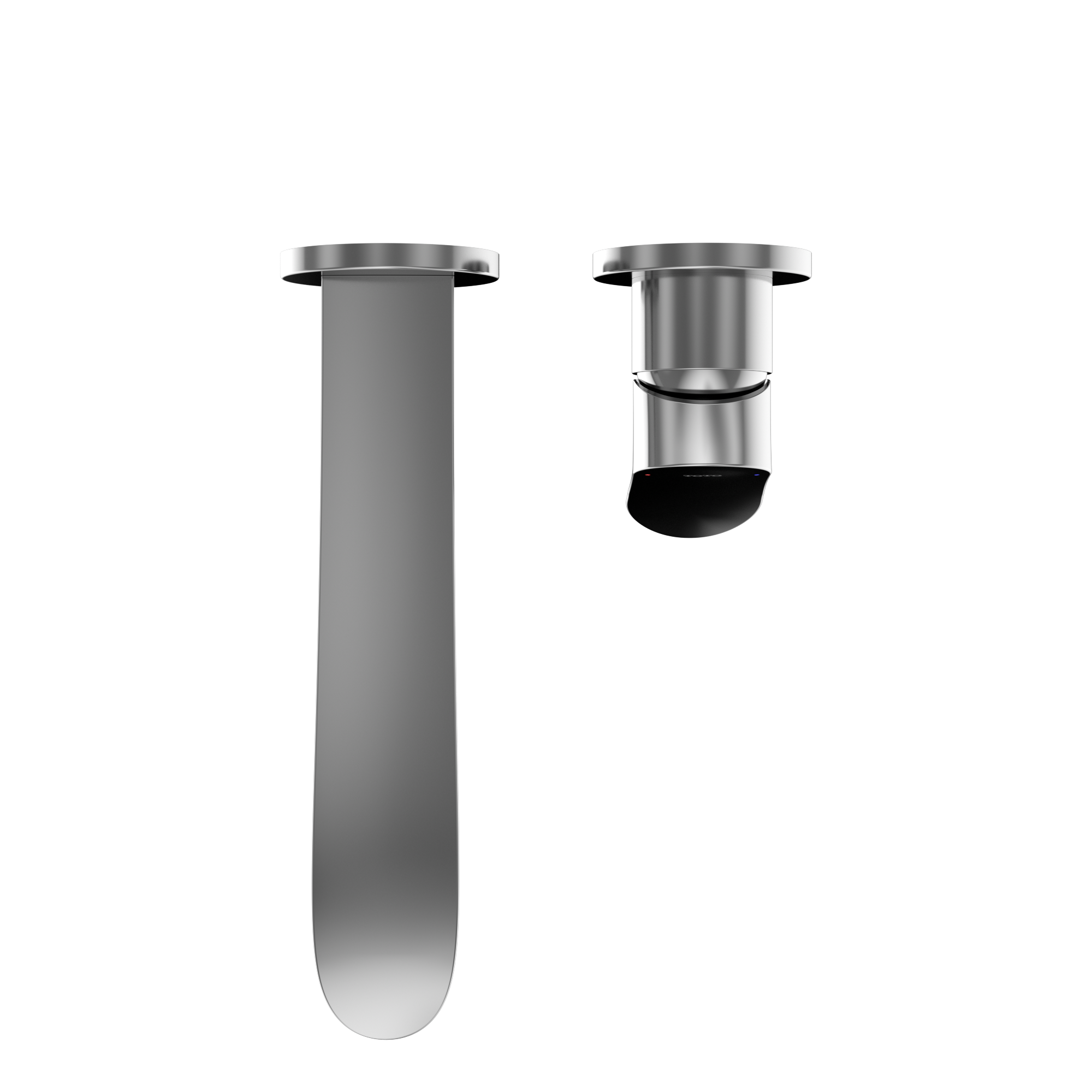 TOTO GO 1.2 GPM Wall-Mount Single-Handle L Bathroom Faucet with COMFORT GLIDE Technology, Polished Chrome, Brass, TLG01311UA#CP