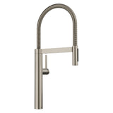 Blanco Culina II Semi-Pro Pull-Down Dual-Spray Kitchen Faucet, Satin Platinum, 1.5 GPM, Brass, 443252