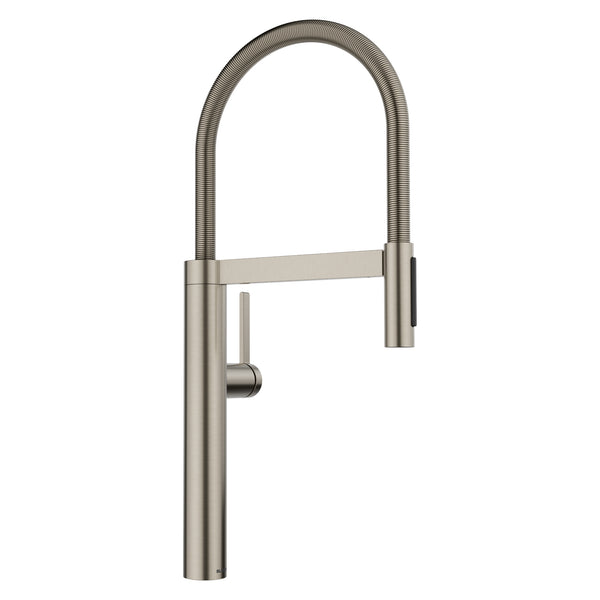 Blanco Culina II Semi-Pro Pull-Down Dual-Spray Kitchen Faucet, Satin Platinum, 1.5 GPM, Brass, 443252