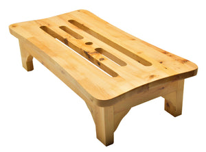 Alternate Image for ALFI brand Cedar Wood, Natural Wood, AB4408 24'' Wooden Stool for your Wooden Tub
