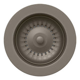 Blanco Color-Coordinated Metal Disposal Flange Drain - Volcano Gray, Stainless Steel, 203451