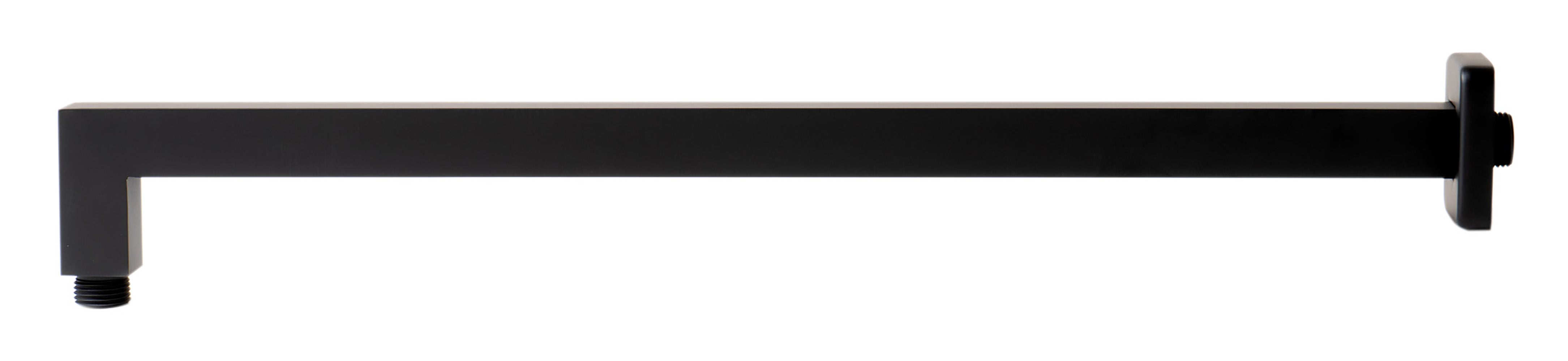 ALFI brand ABSA20S-BM Black Matte 20" Square Wall Shower Arm, Brass