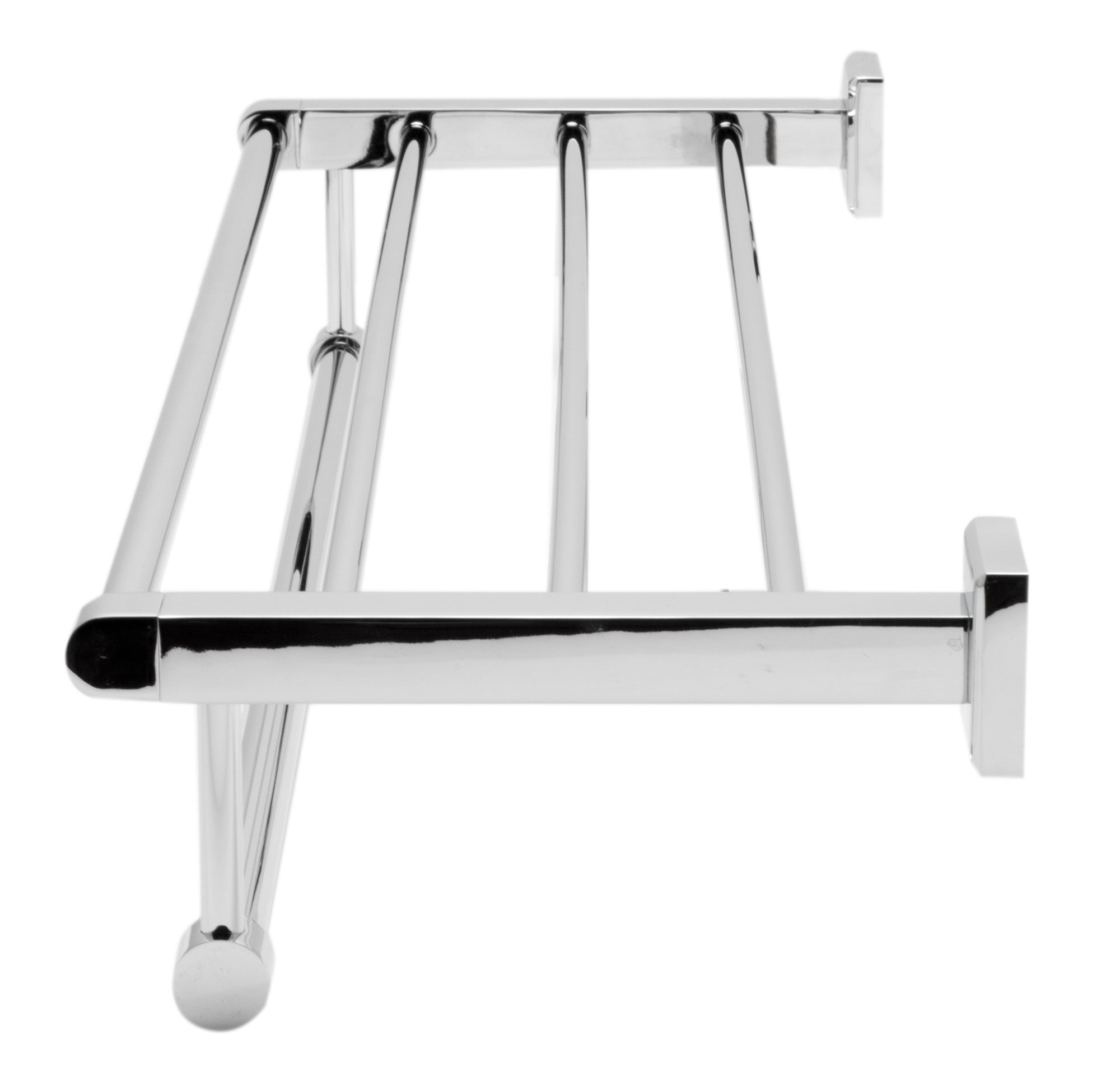 ALFI brand AB9596 Polished Chrome 24 inch Towel Bar & Shelf Bathroom Accessory, Brass