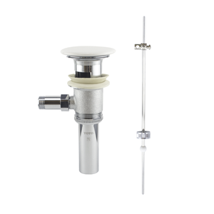 Alternate Image for TOTO Ceramic|Brass, THP737#01 Lever Faucet Drain Fitting Assembly with White Ceramic Drain Cover