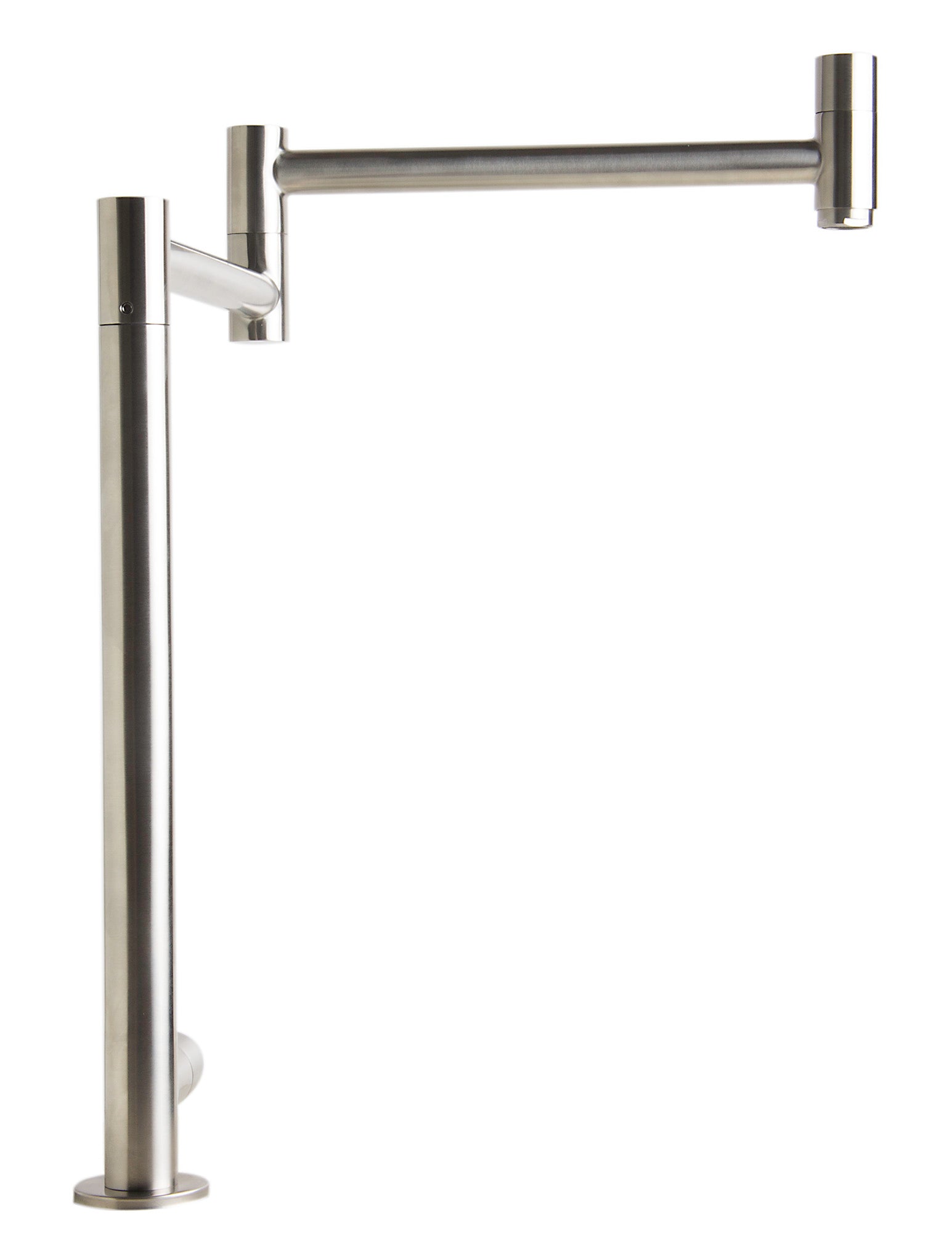ALFI Brushed Stainless Steel Retractable Pot Filler Faucet, AB5018-BSS