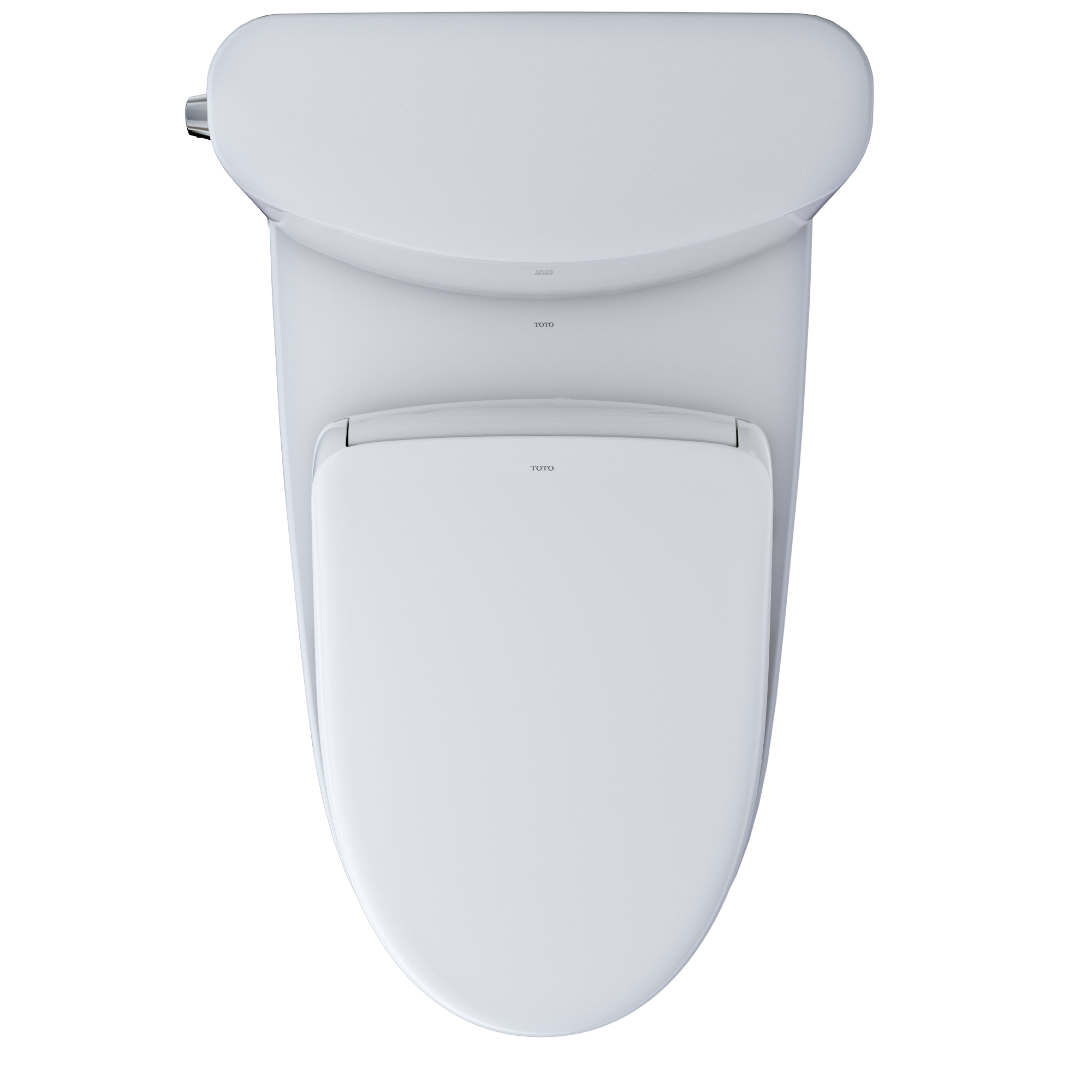 TOTO WASHLET+ Nexus Two-Piece Elongated 1.28 GPF Toilet with Auto Flush S7 Contemporary Bidet Seat, Cotton White, Vitreous China|Plastic, MW4424726CEFGA#01