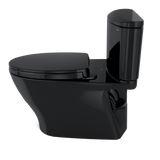 TOTO Nexus 1G Two-Piece Elongated 1.0 GPF Universal Height Toilet with SS124 SoftClose Seat, WASHLET+ Ready, Ebony, Vitreous China, MS442124CUF#51