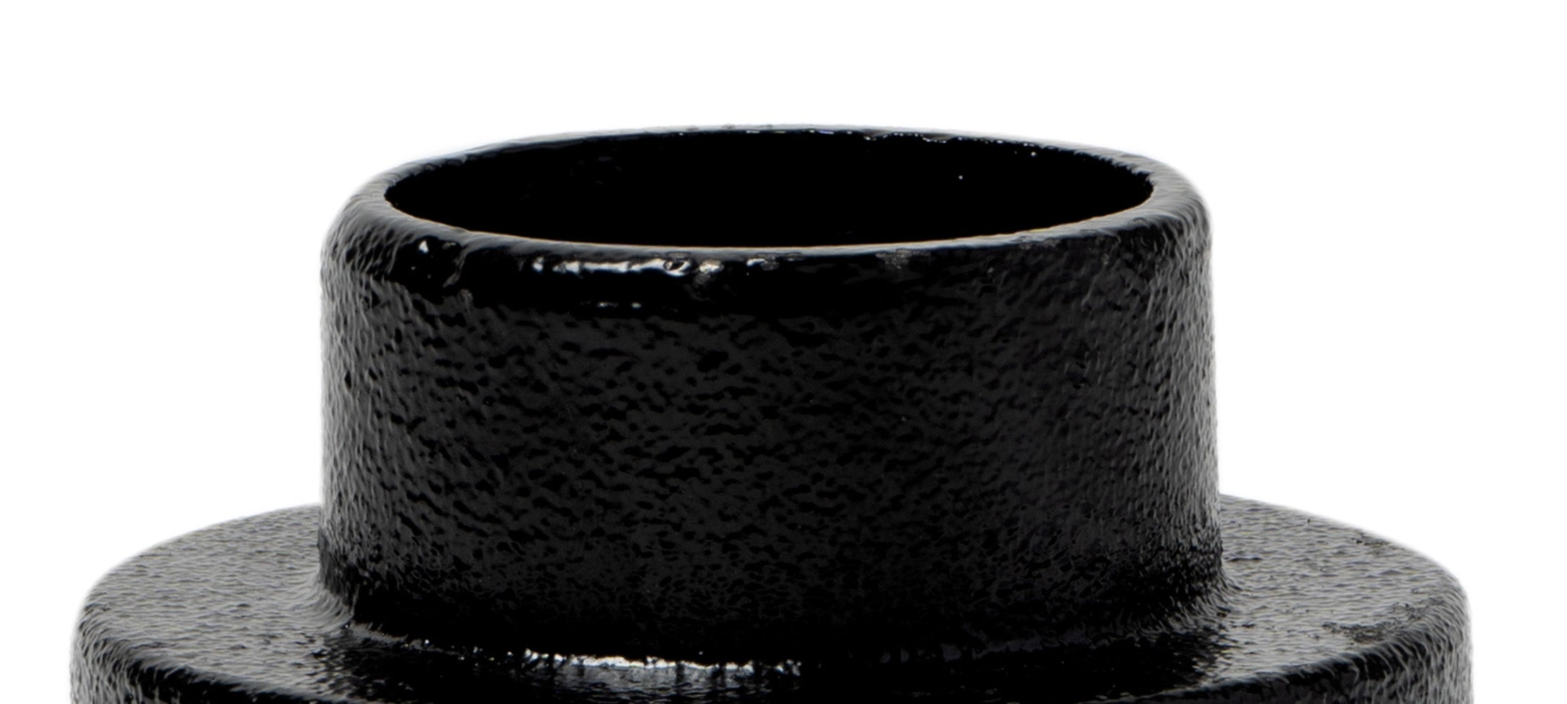 ALFI brand ABDB55CI Cast Iron Shower Drain Base with Rubber Fitting, Black