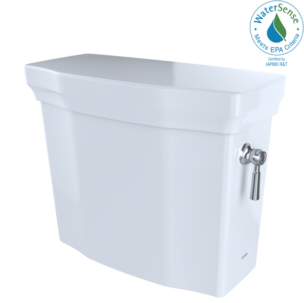 TOTO Promenade II 1.28 GPF Toilet Tank with Right-Hand Trip Lever, Cotton White, Vitreous China, ST403ER#01