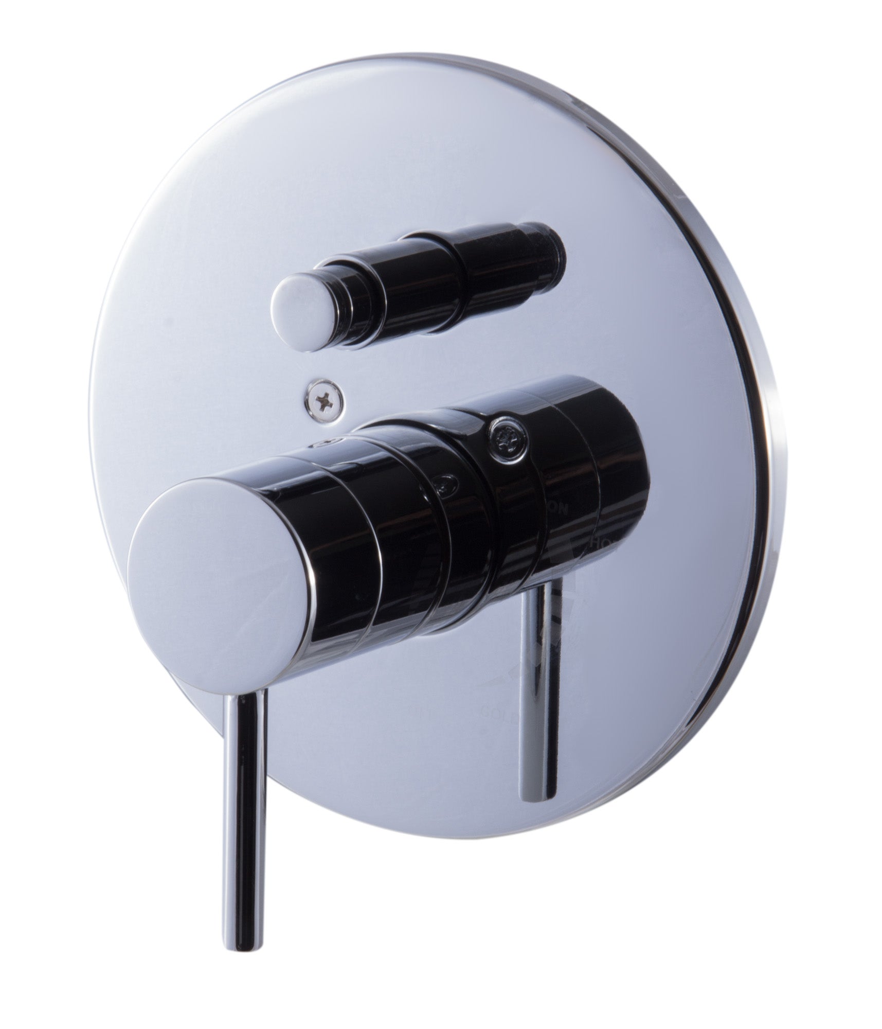 Alternative View of ALFI brand AB1701-PC Polished Chrome Pressure Balanced Round Shower Mixer with Diverter, Brass