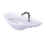 TOTO Oval Wall-Mount Bathroom Sink with CEFIONTECT, Cotton White, Vitreous China, LT650G#01