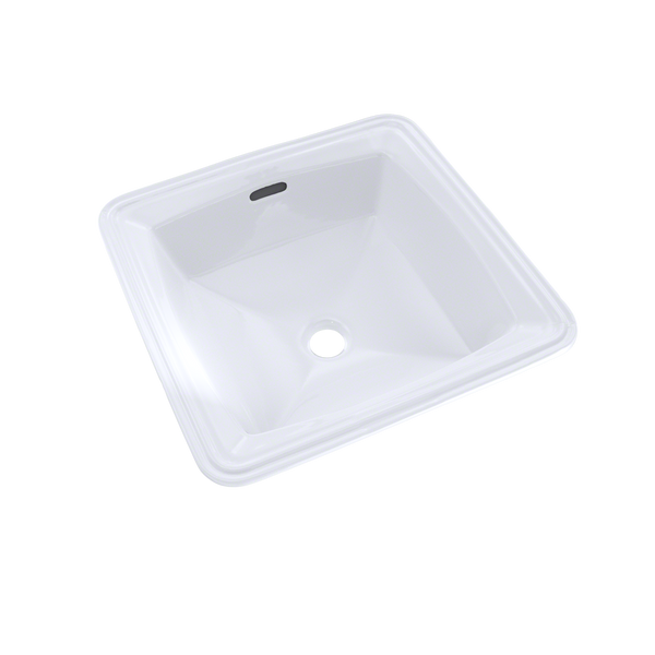 TOTO Connelly Square Undermount Bathroom Sink with CEFIONTECT, Cotton White, Vitreous China, LT491G#01