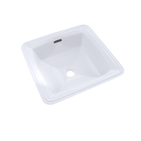 TOTO Connelly Square Undermount Bathroom Sink with CEFIONTECT, Cotton White, Vitreous China, LT491G#01