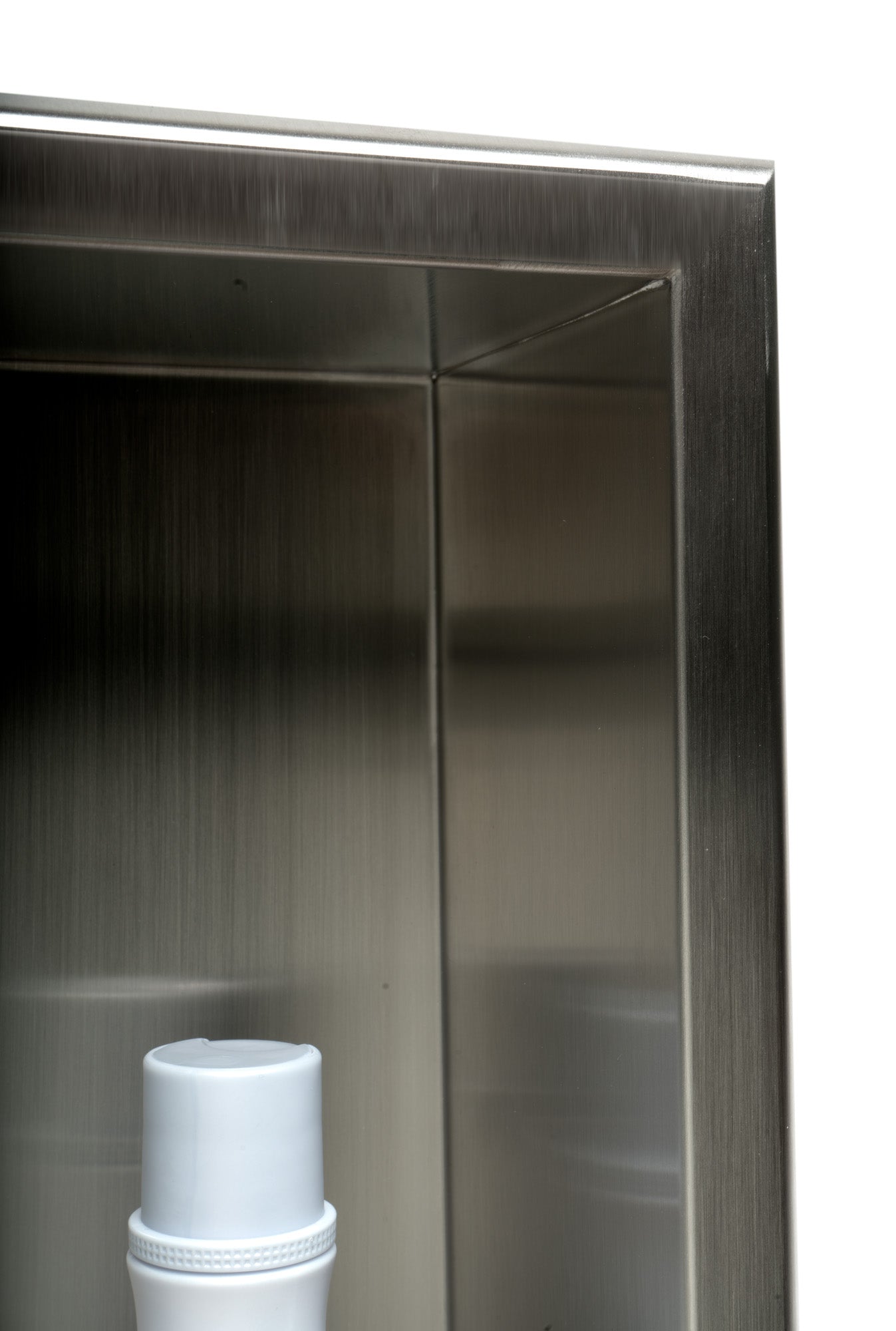 Alternate Image for ALFI brand ABN1616-BSS 16 x 16 Brushed Stainless Steel Square Single Shelf Bath Shower Niche, 20 Gauge
