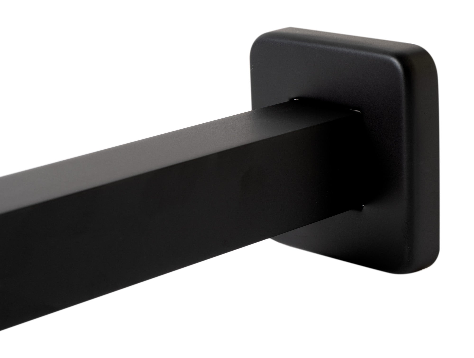 ALFI brand ABSA20S-BM Black Matte 20" Square Wall Shower Arm, Brass
