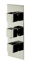 ALFI brand AB2701-PC Polished Chrome Square 2 Way Thermostatic Shower Mixer, Brass