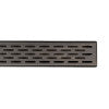 ALFI brand ABLD59C-BSS 59" Brushed Stainless Steel Linear Shower Drain with Groove Holes