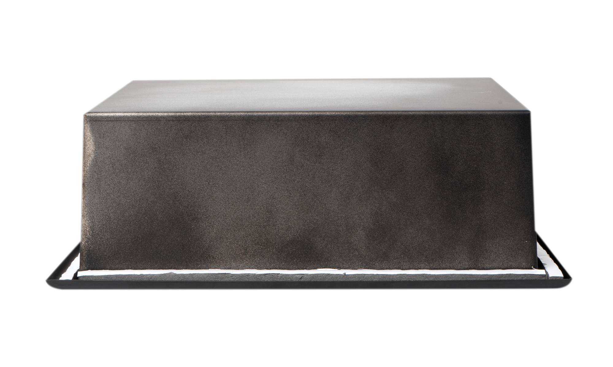 Alternative View of ALFI brand ABNC1212-BLA 12" x 12" Black Matte Stainless Steel Square Single Shelf Bath Shower Niche, 20 Gauge
