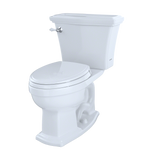 TOTO Eco Clayton Two-Piece Elongated 1.28 GPF Universal Height Toilet, Sedona Beige, Vitreous China, CST784EF#12