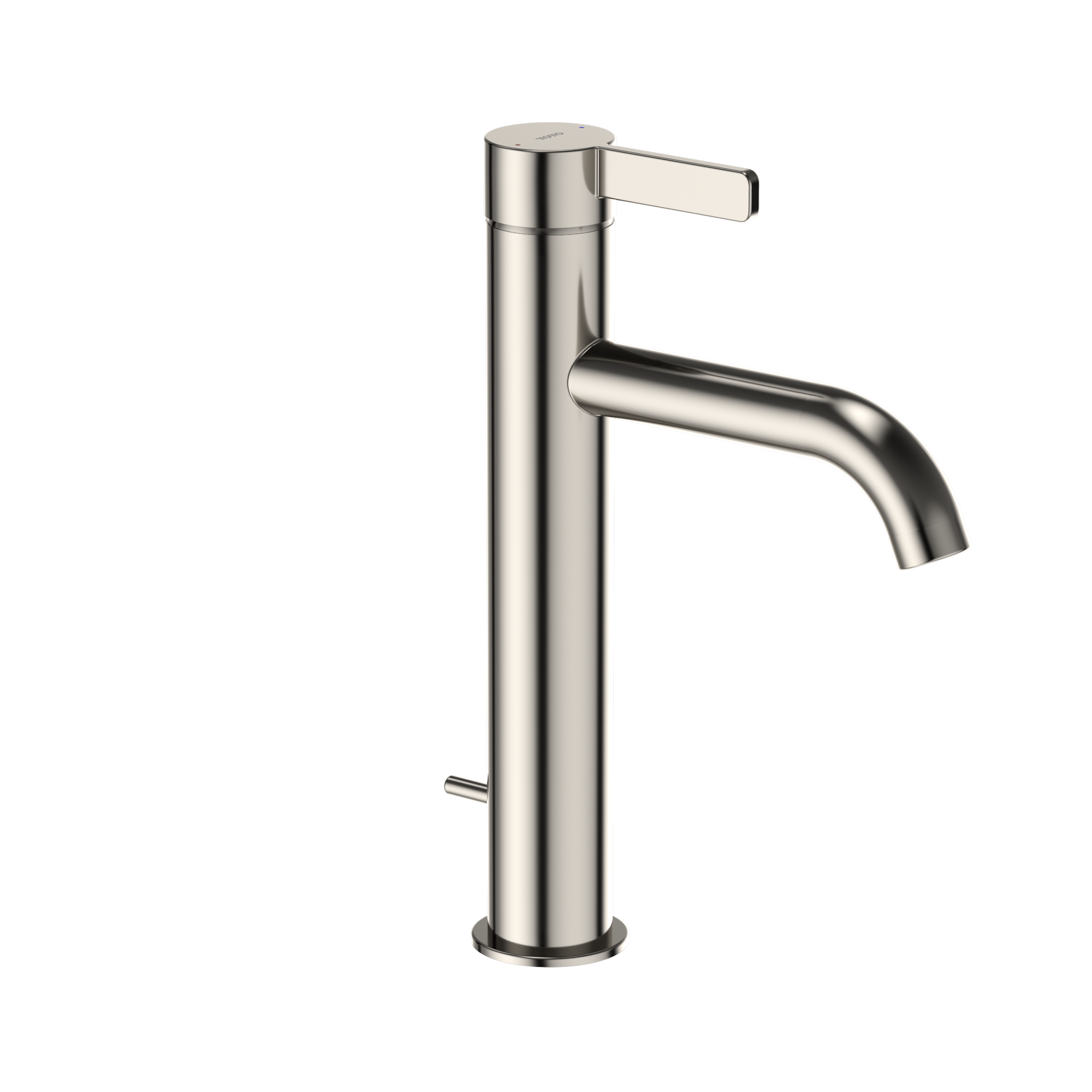 TOTO GF 1.2 GPM Single Handle Semi-Vessel Bathroom Sink Faucet with COMFORT GLIDE Technology, Polished Nickel, Stainless Steel, TLG11303U#PN