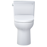 TOTO Drake WASHLET+ Two-Piece Elongated 1.6 GPF Universal Height TORNADO FLUSH Toilet and S7 Contemporary Bidet Seat with Auto Flush, Cotton White, Vitreous China|Plastic, MW7764726CSFGA#01