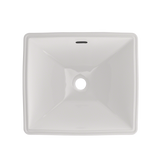 TOTO Legato Rectangular Undermount Bathroom Sink with CEFIONTECT, Colonial White, Vitreous China, LT624G#11