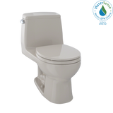 TOTO Eco UltraMax One-Piece Round Bowl 1.28 GPF Toilet, Bone, Vitreous China, MS853113E#03