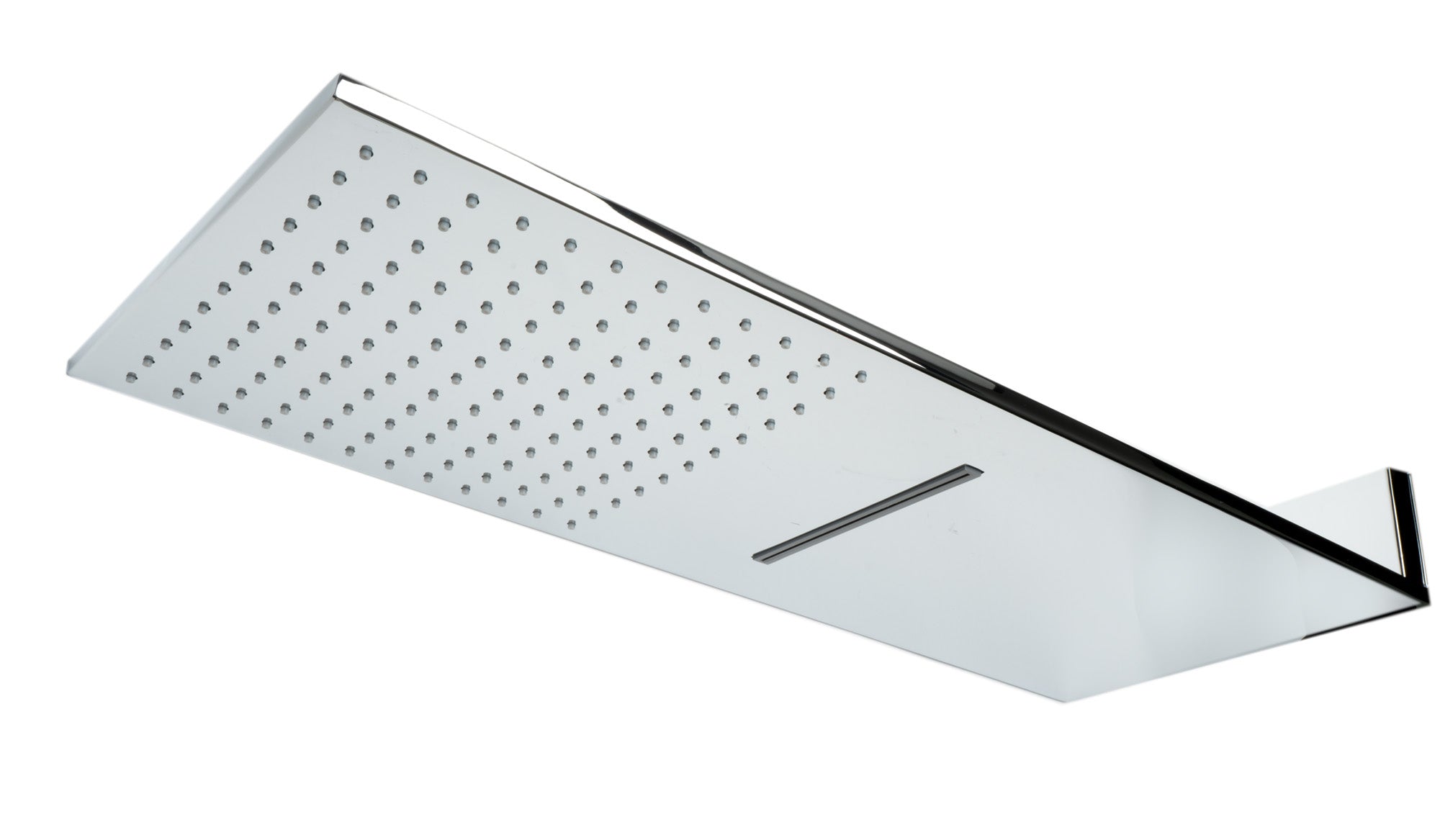 ALFI brand RAIN10SW-PC Polished Chrome 10" Wall-Mounted Square Waterfall Rain Shower Head, Brass