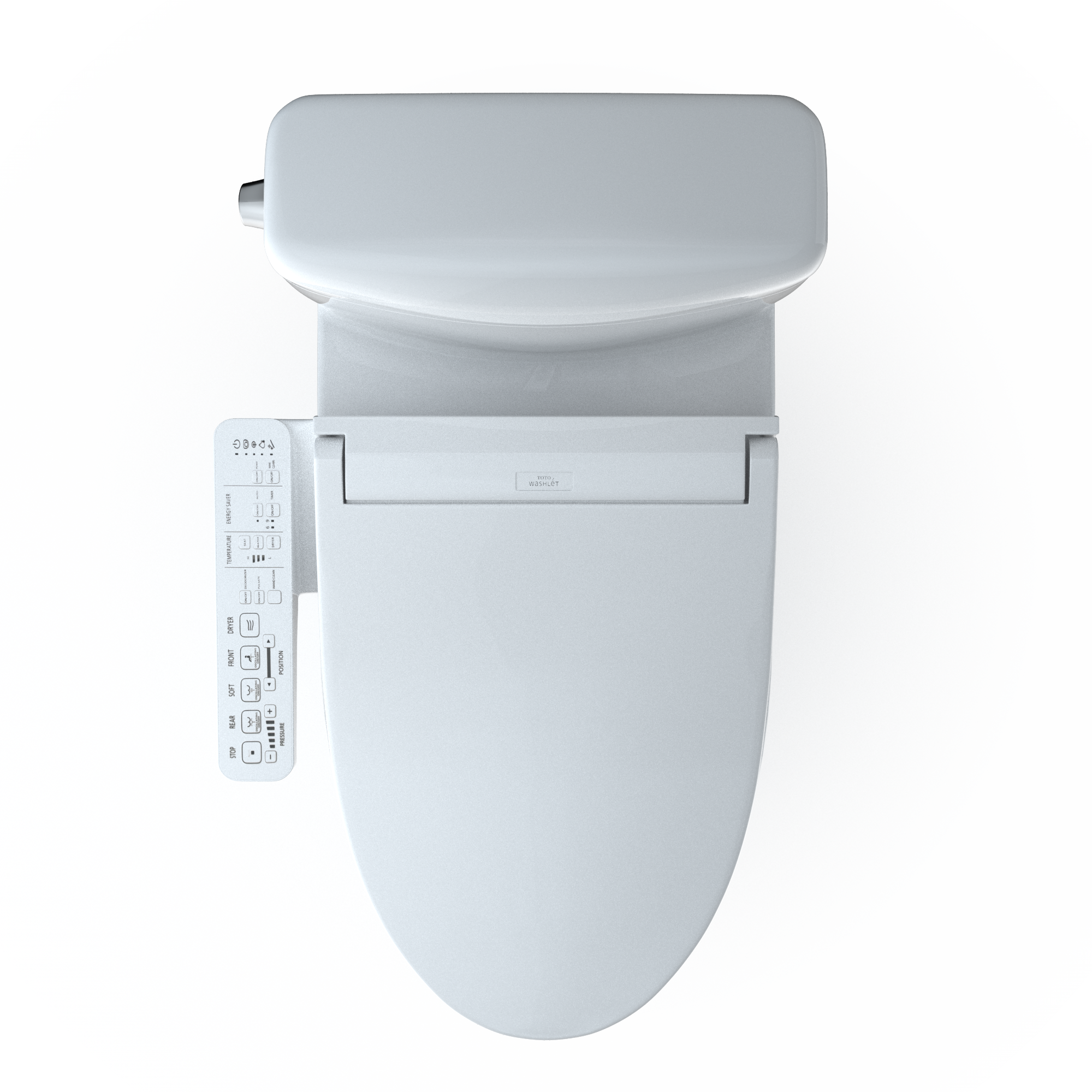 TOTO WASHLET+ Aquia IV Cube Two-Piece Elongated Dual Flush 1.28 and 0.9 GPF Toilet with C2 Bidet Seat, Cotton White, Vitreous China|Plastic, MW4363074CEMFGN#01