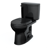 TOTO Drake II Two-Piece Elongated 1.28 GPF Universal Height Toilet with SS124 SoftClose Seat, WASHLET+ Ready, Ebony, Vitreous China|Plastic, MS454124CEF#51