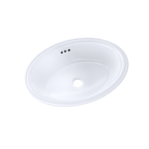 Alternate Image for TOTO Dartmouth 17-1/4" x 12-7/8" Oval Undermount Bathroom Sink, Cotton White, Vitreous China, LT643#01