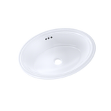 TOTO Dartmouth 17-1/4" x 12-7/8" Oval Undermount Bathroom Sink, Cotton White, Vitreous China, LT643#01