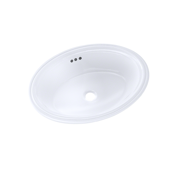 TOTO Dartmouth 17-1/4" x 12-7/8" Oval Undermount Bathroom Sink, Cotton White, Vitreous China, LT643#01