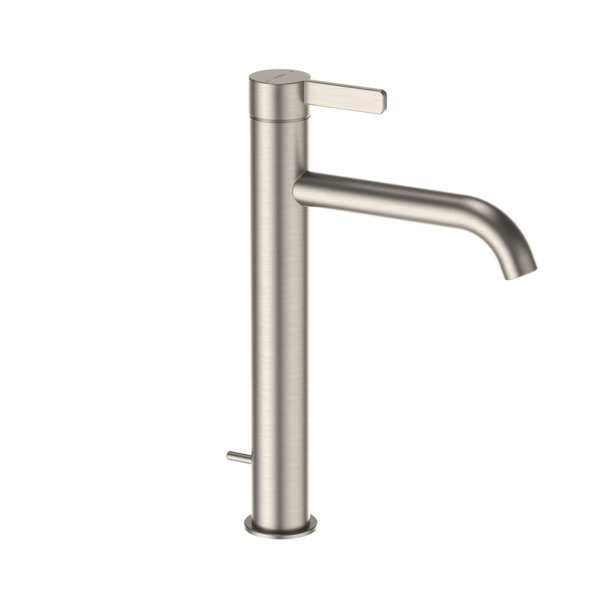 TOTO GF 1.2 GPM Single Handle Vessel Bathroom Sink Faucet with COMFORT GLIDE Technology, Brushed Nickel, Stainless Steel, TLG11305U#BN