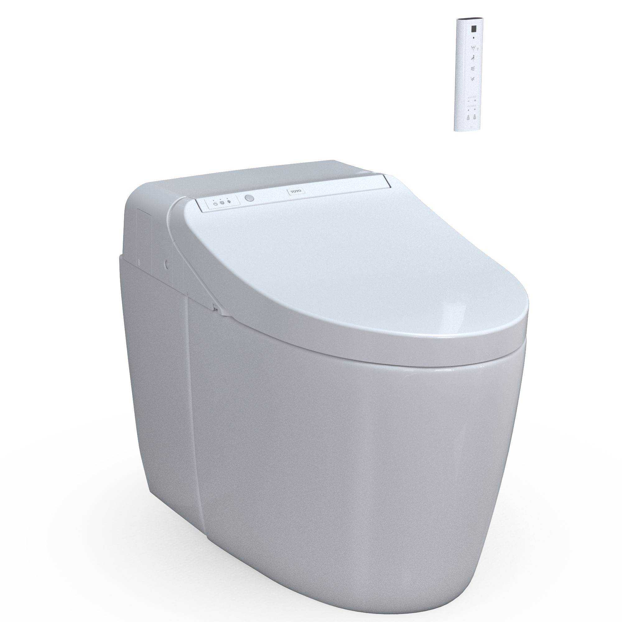 TOTO WASHLET G450 1.0 or 0.8 GPF Smart Toilet with Integrated Bidet Seat and CEFIONTECT, Cotton White, Vitreous China|Plastic, MS922CUMFG#01