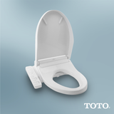 TOTO WASHLET C2 Electronic Bidet Toilet Seat with PREMIST and EWATER+ Wand Cleaning, Elongated, Cotton White, Plastic, SW3074#01