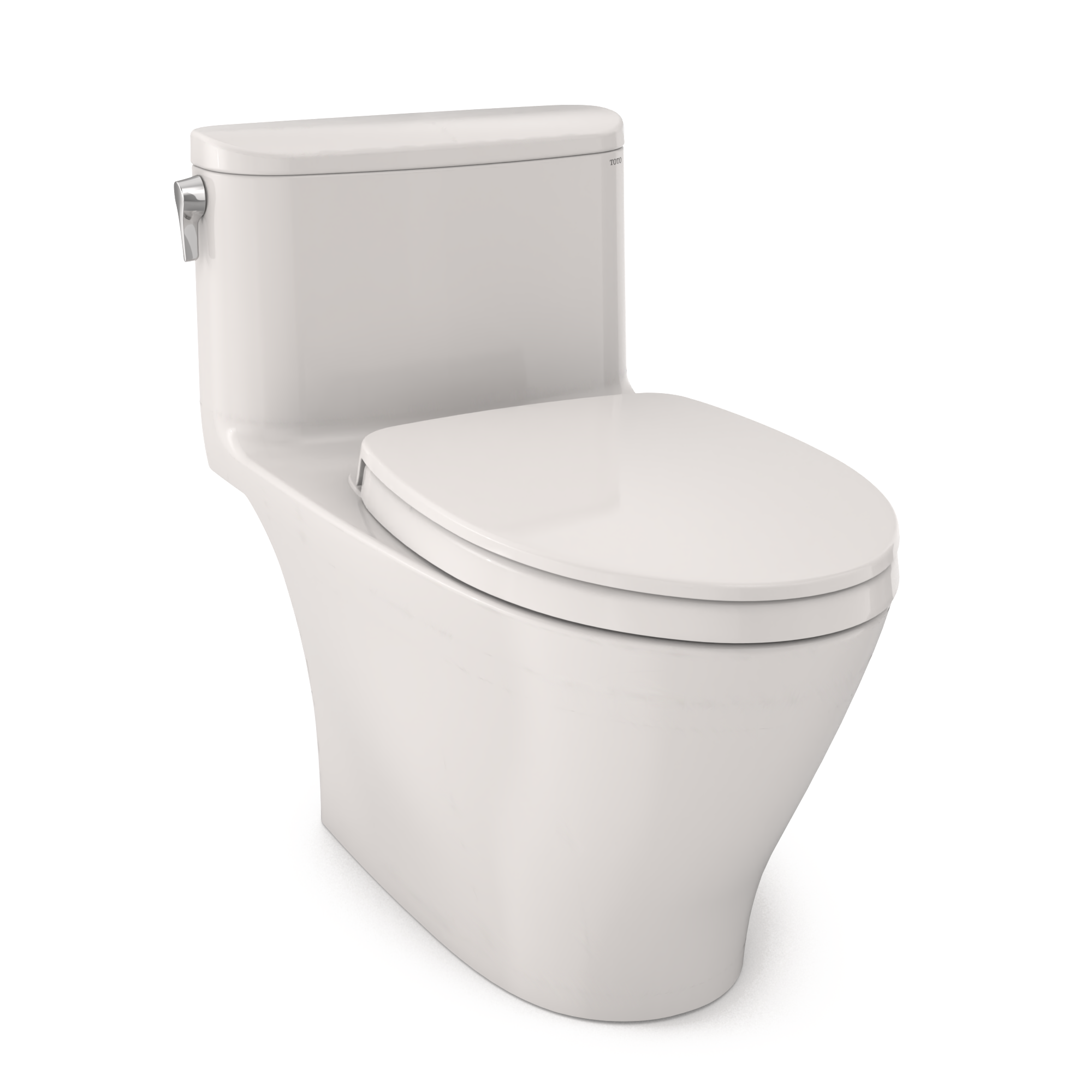 TOTO Nexus 1G One-Piece Elongated 1.0 GPF Universal Height Toilet with CEFIONTECT and SS124 SoftClose Seat, WASHLET+ Ready, Colonial White, Vitreous China, MS642124CUFG#11
