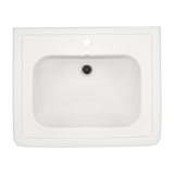 TOTO Promenade 27-1/2" x 22-1/4" Rectangular Pedestal Bathroom Sink for Single Hole Faucets, Colonial White, LPT530.8N#11, Vitreous China, LPT530N#11