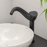 ALFI brand 15.13" x 15.13" Round Above Mount Porcelain Bathroom Sink, White, No Faucet Hole, ABC909