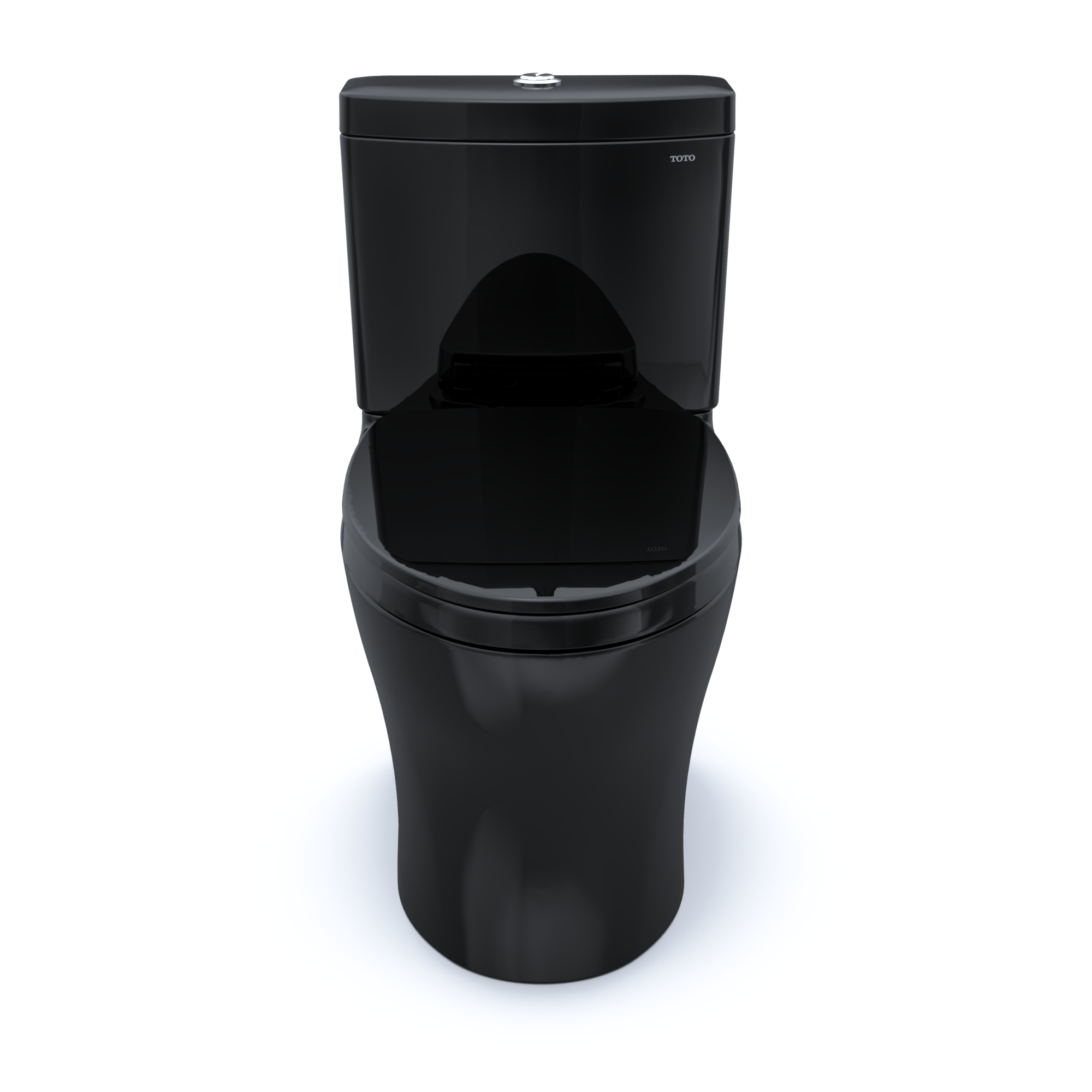 TOTO Aquia IV WASHLET+ Two-Piece Elongated Dual Flush 1.28 and 0.9 GPF Toilet, Ebony, Vitreous China, MS446124CEMN#51