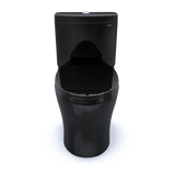 TOTO Aquia IV Two-Piece Elongated Dual Flush 1.28 and 0.9 GPF Universal Height Toilet, WASHLET+ Ready, Ebony, Vitreous China, MS446124CEMFN#51