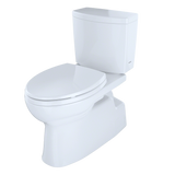 TOTO Vespin II 1G Two-Piece Elongated 1.0 GPF Universal Height Skirted Design Toilet with CEFIONTECT, Cotton White, Vitreous China, CST474CUFG#01