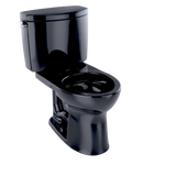 TOTO Drake II Two-Piece Round 1.28 GPF Universal Height Toilet, Ebony, Vitreous China, CST453CEF#51